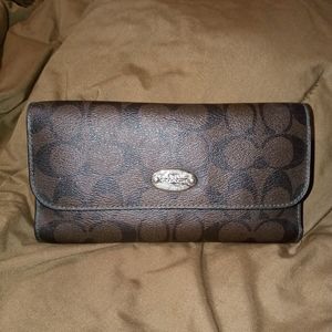Coach trifold wallet